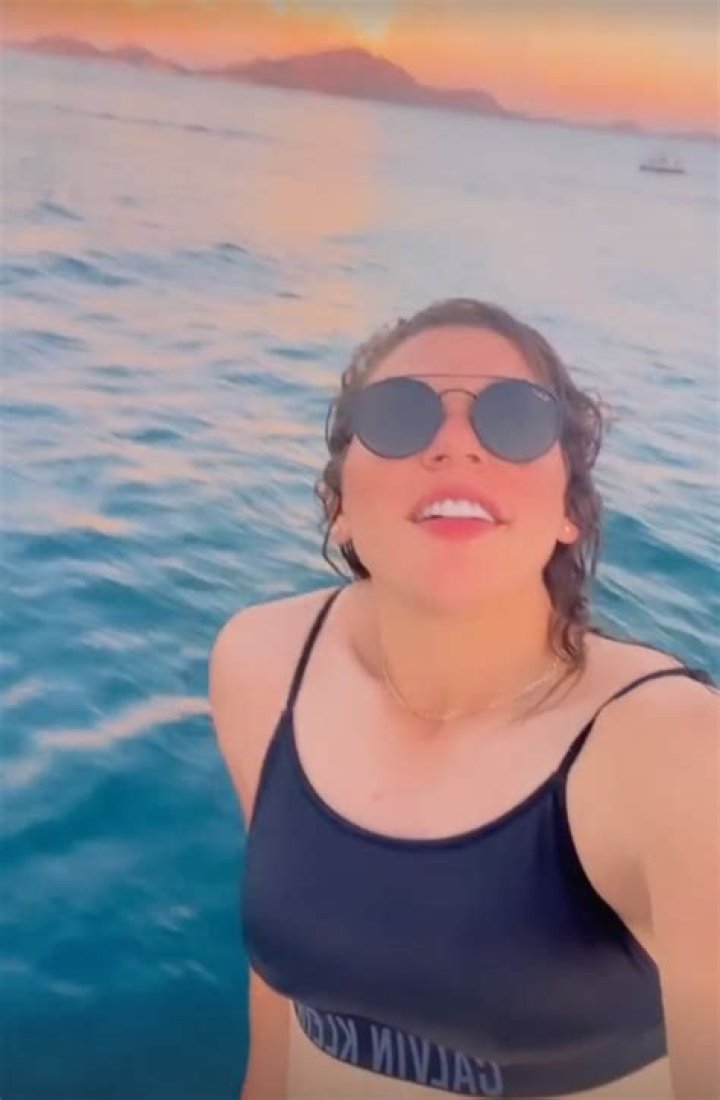 Norma Palafox in Bathing Suit Poses on a Boat — Celebwell
