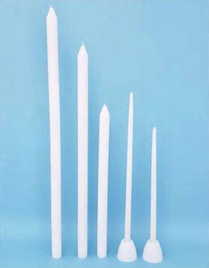 Plain Lambada White Candles | Candles For Wedding