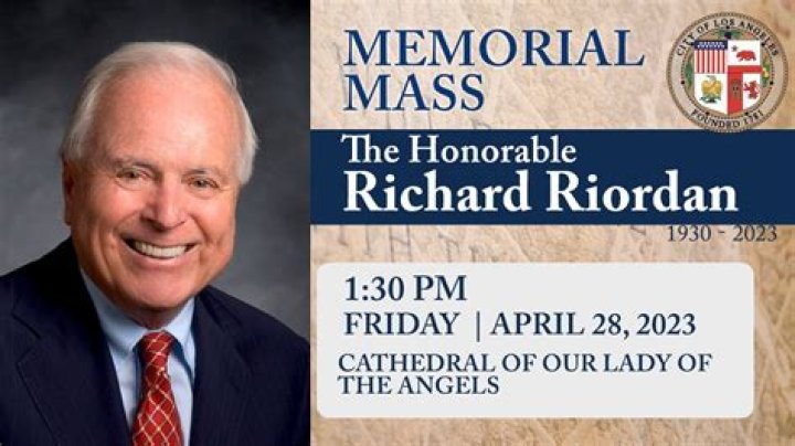 Richard J Riordan Obituary, Co-founder and Benefactor, Former L.A.,